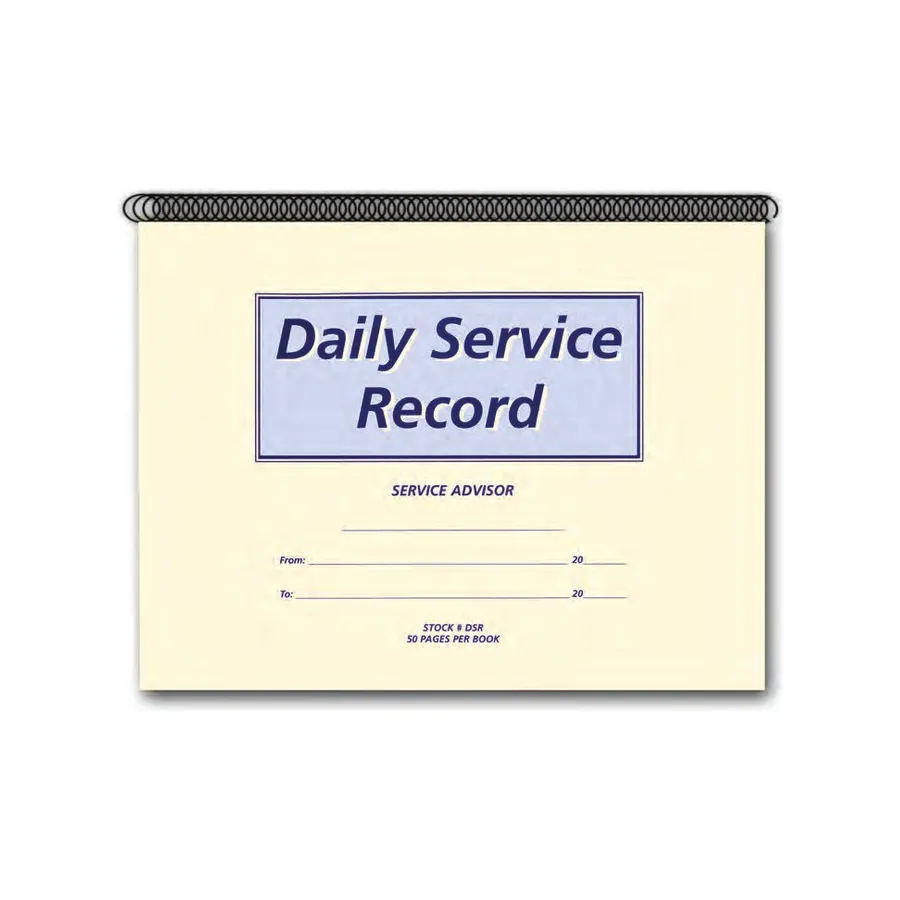 Daily Service Record Books