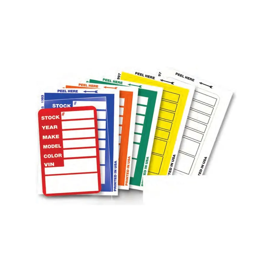 Kleer-Bak Stock Stickers