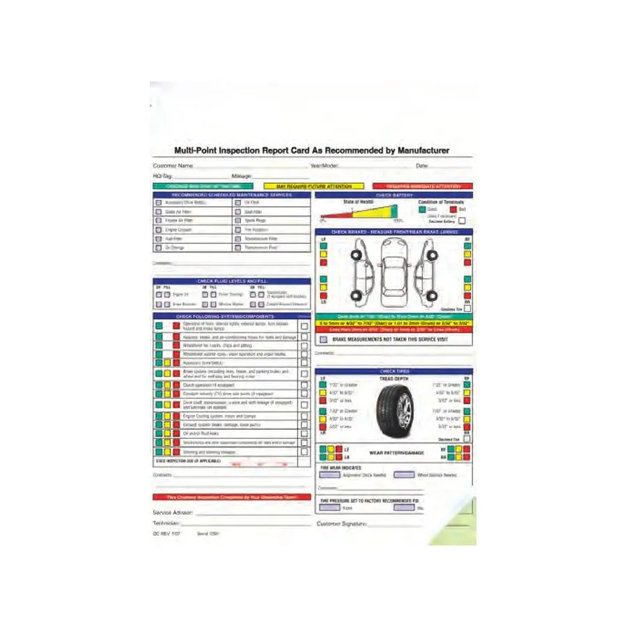 Multi-Point Inspection Forms