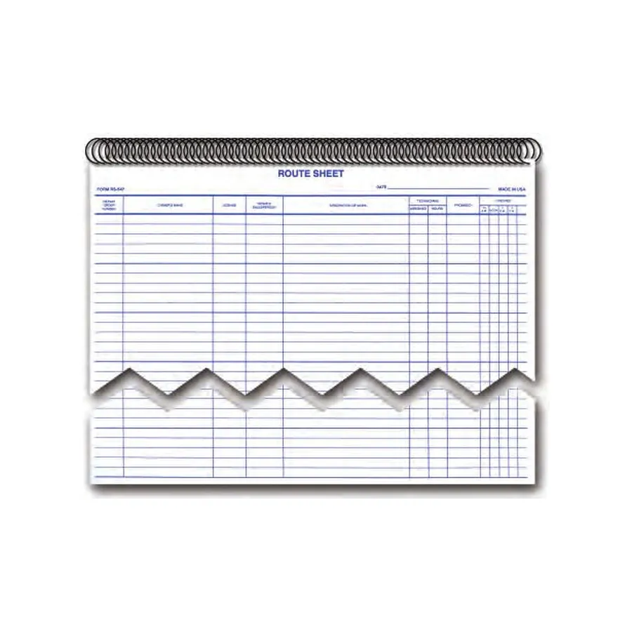 Route Sheets & Flag Sheets