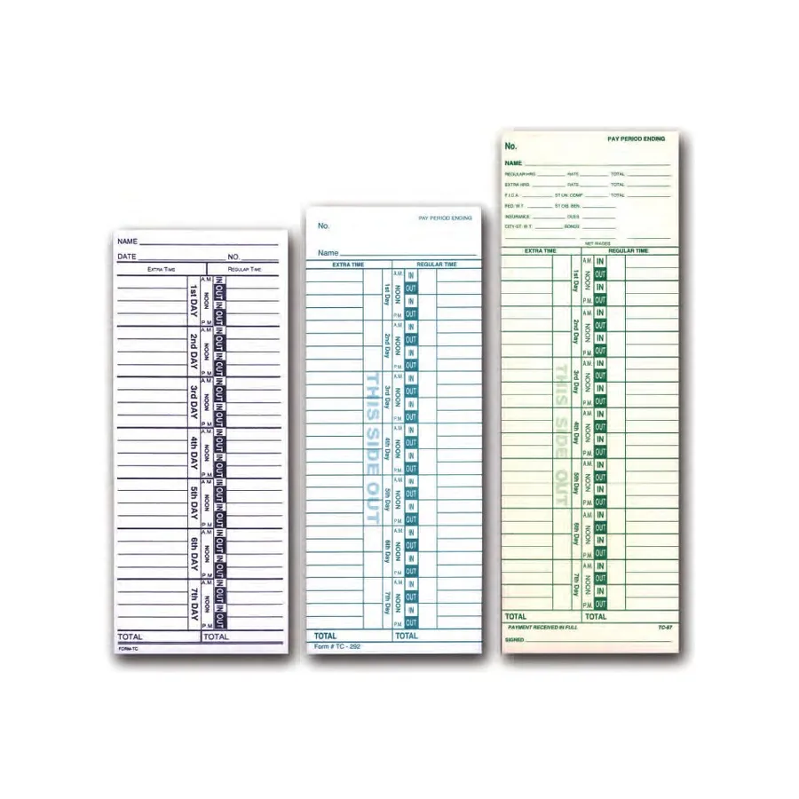 Time Cards & Time Card Racks