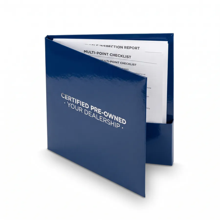 Used Vehicle Presentation Folders